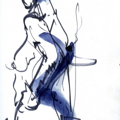 Femme-bleue-qui-marche